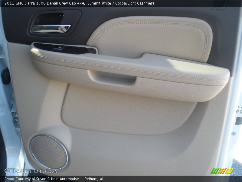 Summit White / Cocoa/Light Cashmere 2011 GMC Sierra 1500 Denali Crew Cab 4x4