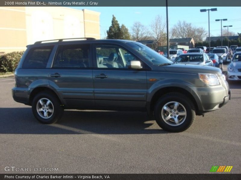 Nimbus Gray Metallic / Gray 2008 Honda Pilot EX-L