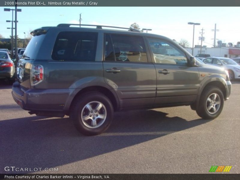 Nimbus Gray Metallic / Gray 2008 Honda Pilot EX-L
