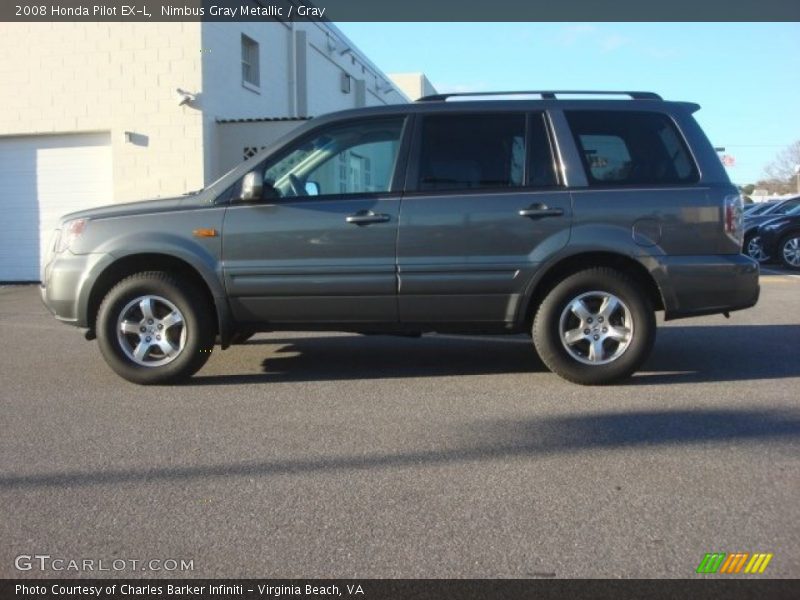 Nimbus Gray Metallic / Gray 2008 Honda Pilot EX-L