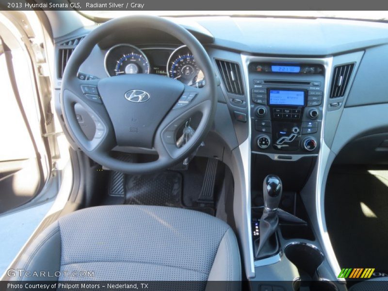 Radiant Silver / Gray 2013 Hyundai Sonata GLS