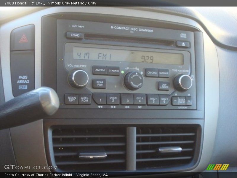 Nimbus Gray Metallic / Gray 2008 Honda Pilot EX-L