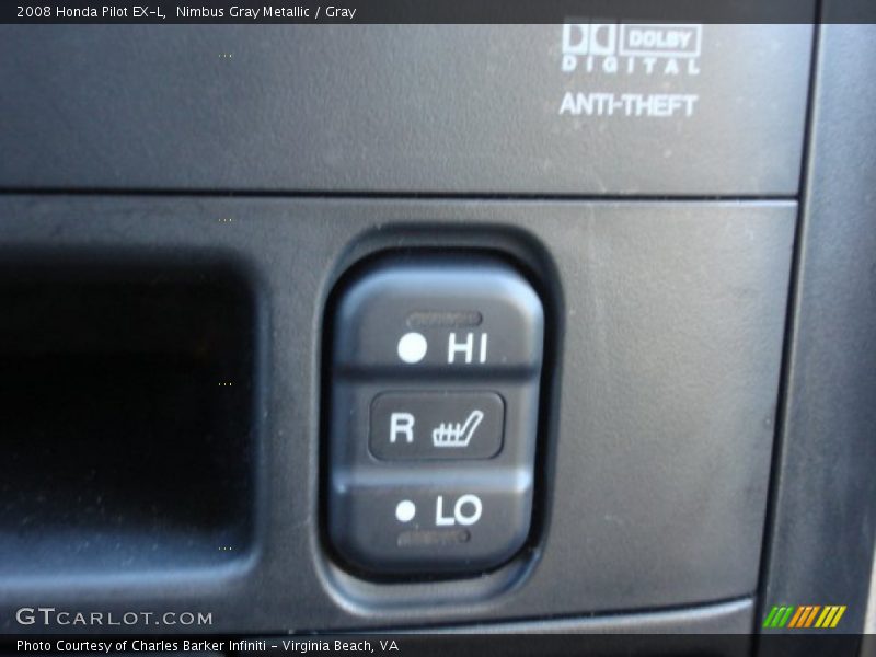 Nimbus Gray Metallic / Gray 2008 Honda Pilot EX-L