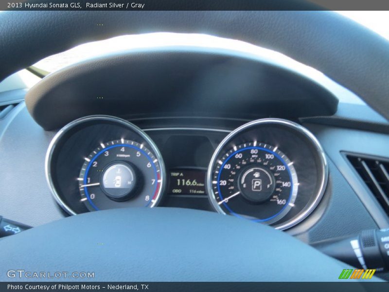 Radiant Silver / Gray 2013 Hyundai Sonata GLS