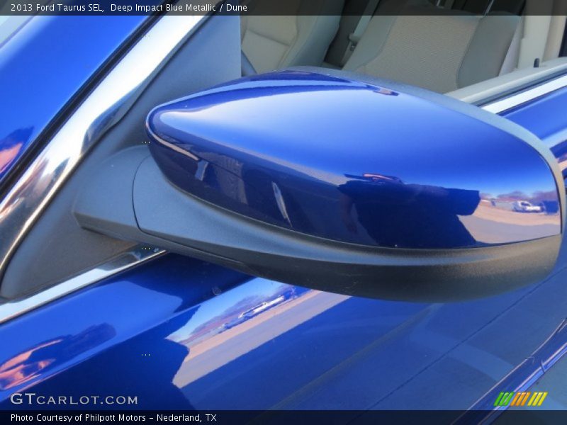Deep Impact Blue Metallic / Dune 2013 Ford Taurus SEL