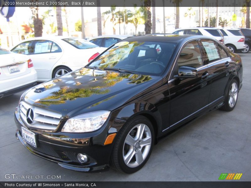 Black / Black 2010 Mercedes-Benz C 300 Sport