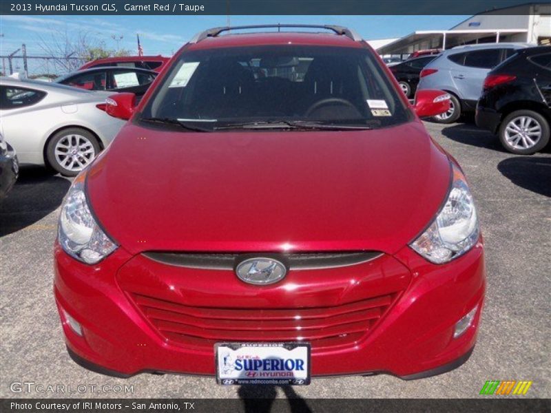 Garnet Red / Taupe 2013 Hyundai Tucson GLS