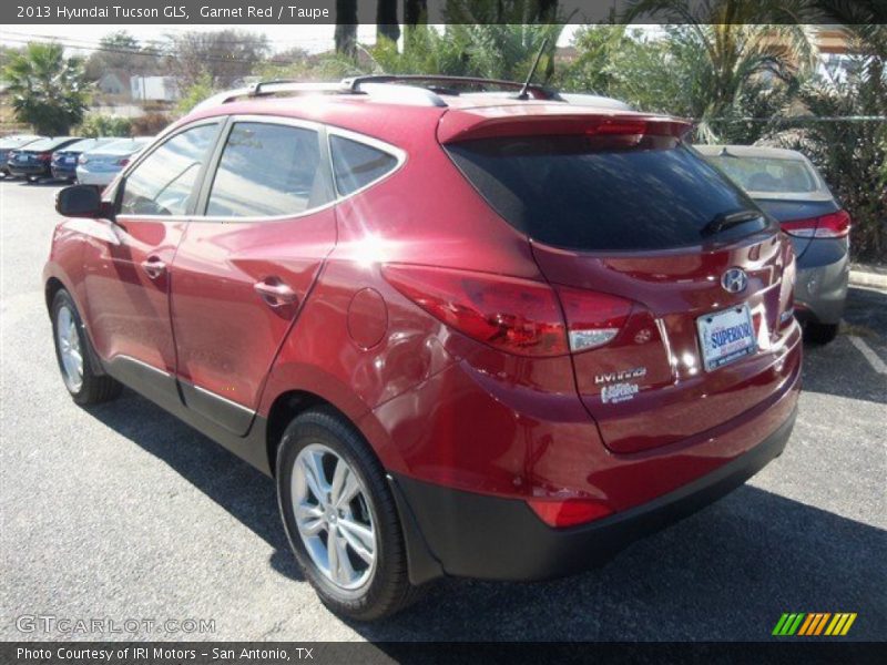 Garnet Red / Taupe 2013 Hyundai Tucson GLS