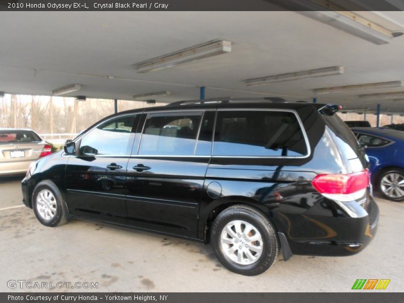 Crystal Black Pearl / Gray 2010 Honda Odyssey EX-L