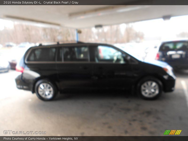 Crystal Black Pearl / Gray 2010 Honda Odyssey EX-L