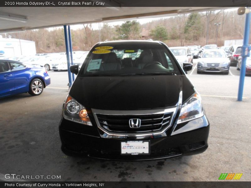 Crystal Black Pearl / Gray 2010 Honda Odyssey EX-L