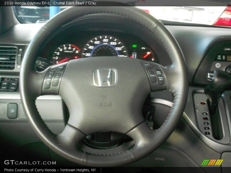 Crystal Black Pearl / Gray 2010 Honda Odyssey EX-L
