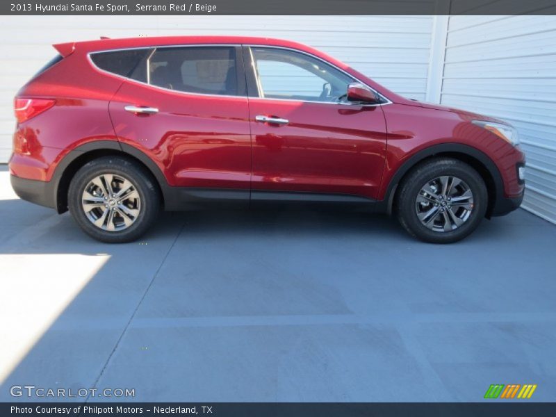 Serrano Red / Beige 2013 Hyundai Santa Fe Sport