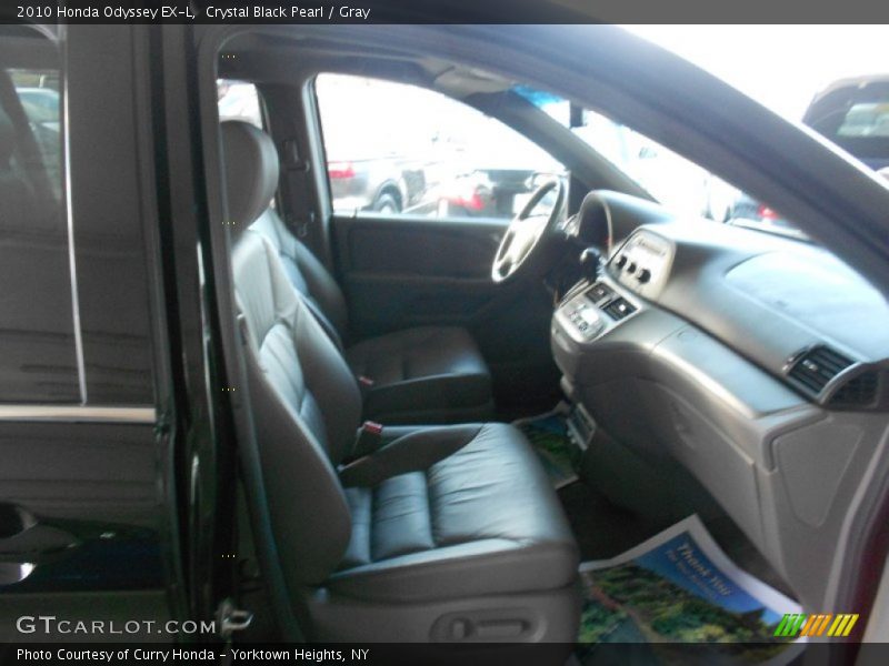 Crystal Black Pearl / Gray 2010 Honda Odyssey EX-L