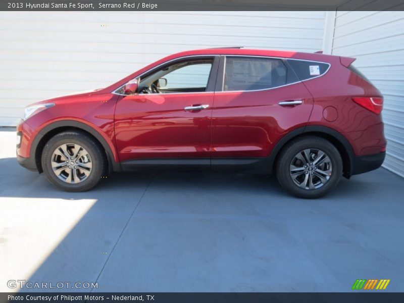 Serrano Red / Beige 2013 Hyundai Santa Fe Sport