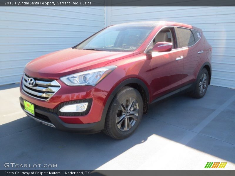 Serrano Red / Beige 2013 Hyundai Santa Fe Sport