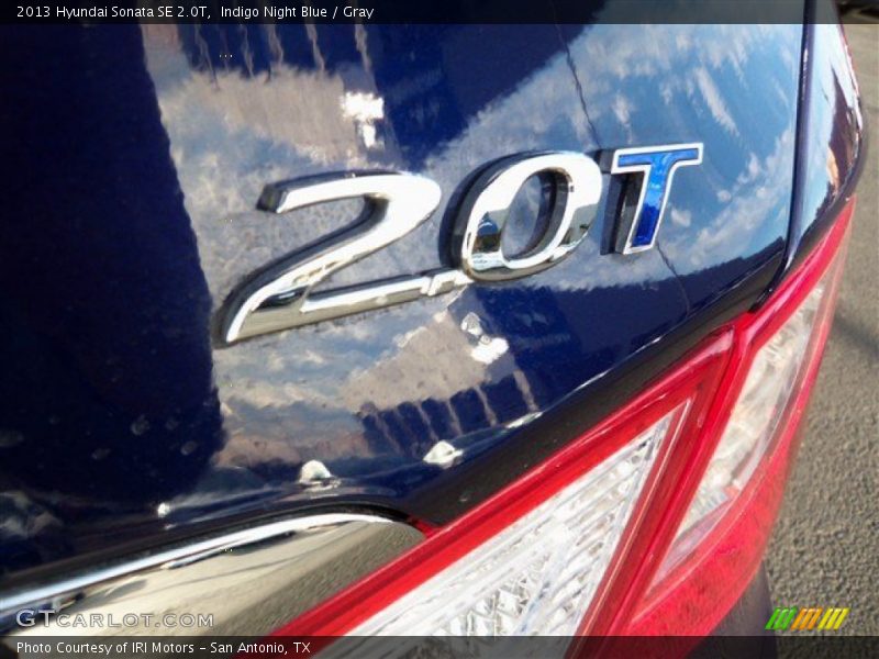 Indigo Night Blue / Gray 2013 Hyundai Sonata SE 2.0T