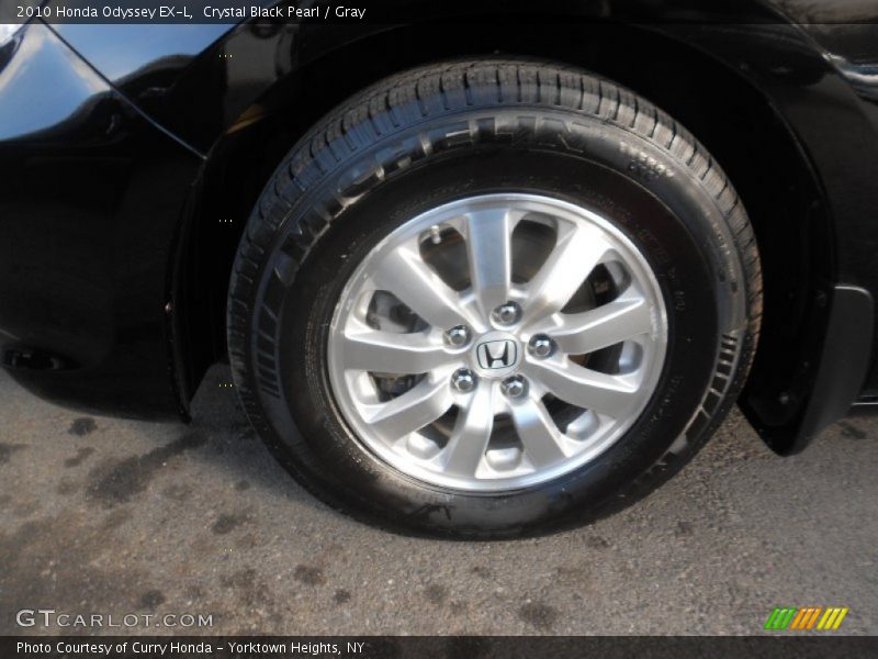 Crystal Black Pearl / Gray 2010 Honda Odyssey EX-L
