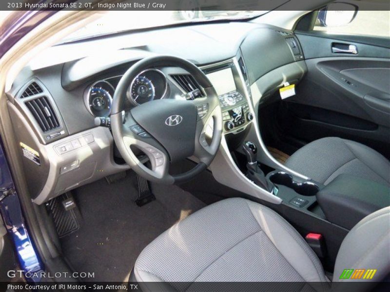 Indigo Night Blue / Gray 2013 Hyundai Sonata SE 2.0T