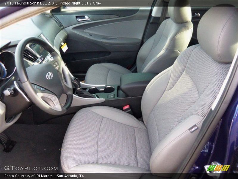Indigo Night Blue / Gray 2013 Hyundai Sonata SE 2.0T
