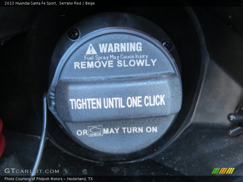 Serrano Red / Beige 2013 Hyundai Santa Fe Sport