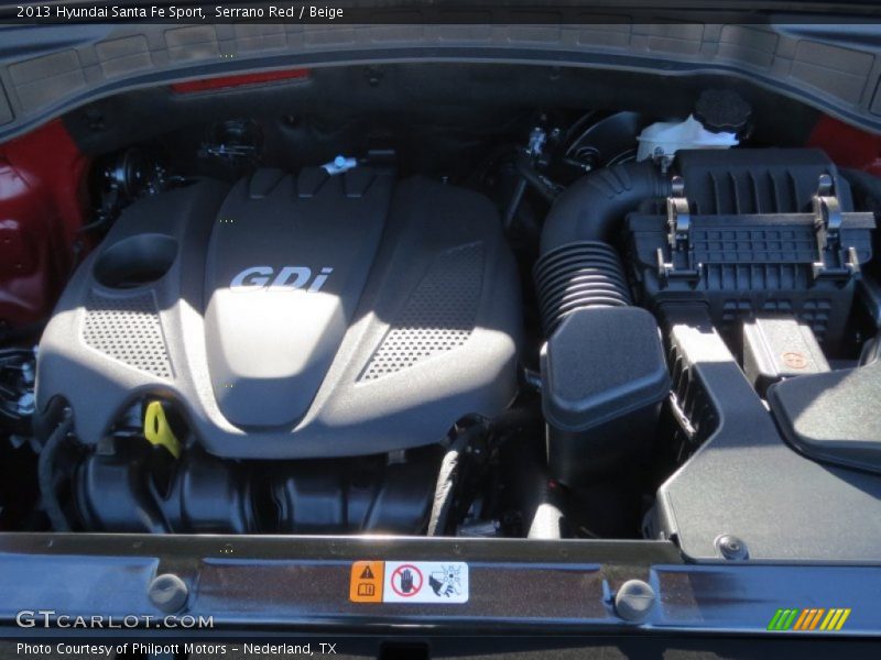 Serrano Red / Beige 2013 Hyundai Santa Fe Sport