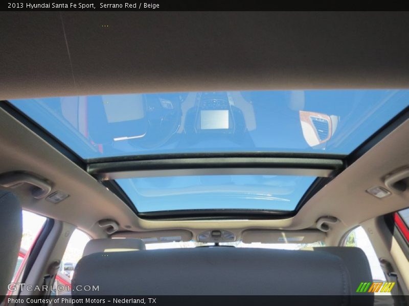 Serrano Red / Beige 2013 Hyundai Santa Fe Sport