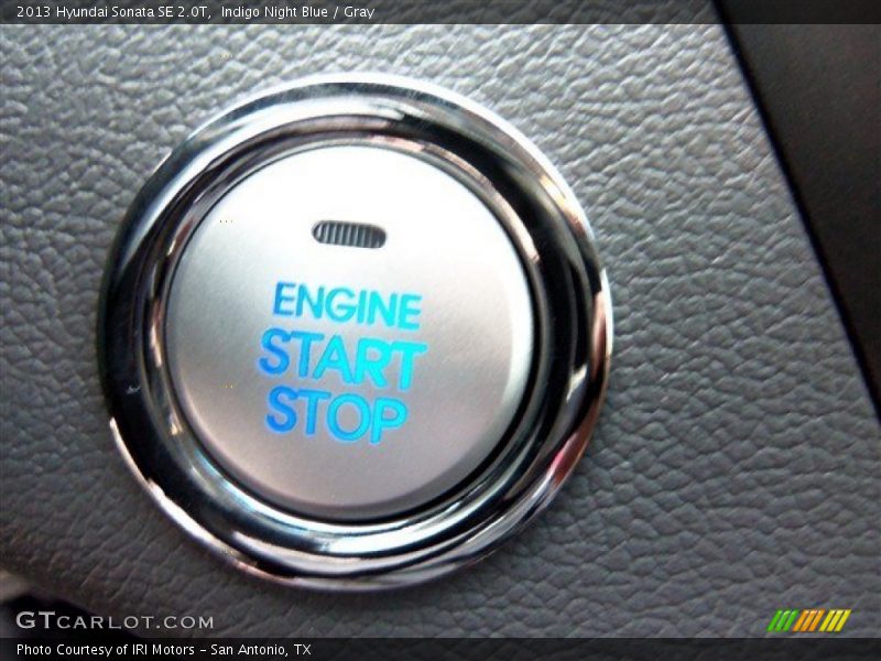 Indigo Night Blue / Gray 2013 Hyundai Sonata SE 2.0T