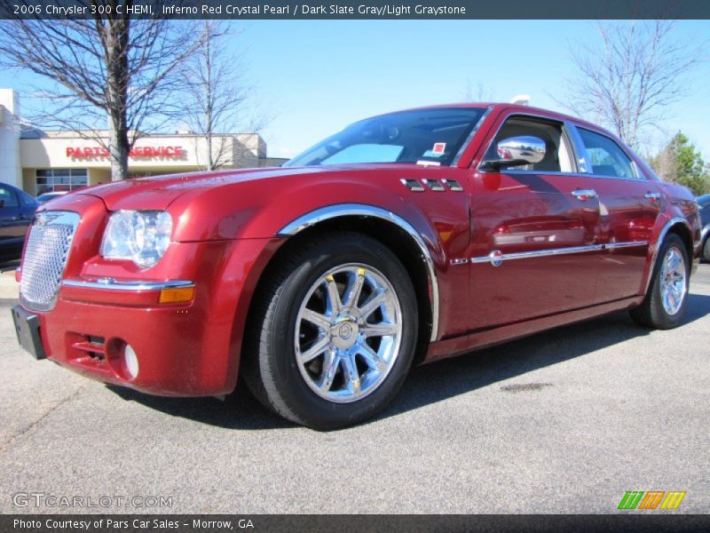 Inferno Red Crystal Pearl / Dark Slate Gray/Light Graystone 2006 Chrysler 300 C HEMI