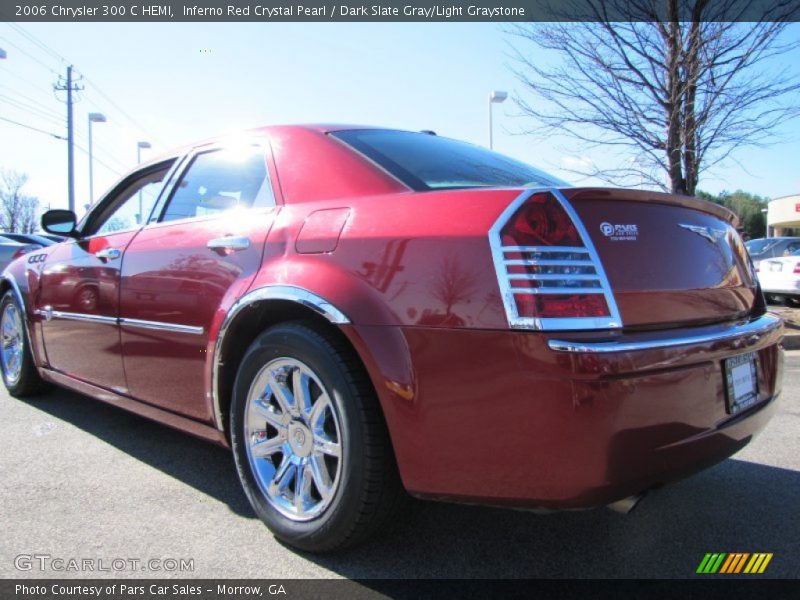 Inferno Red Crystal Pearl / Dark Slate Gray/Light Graystone 2006 Chrysler 300 C HEMI