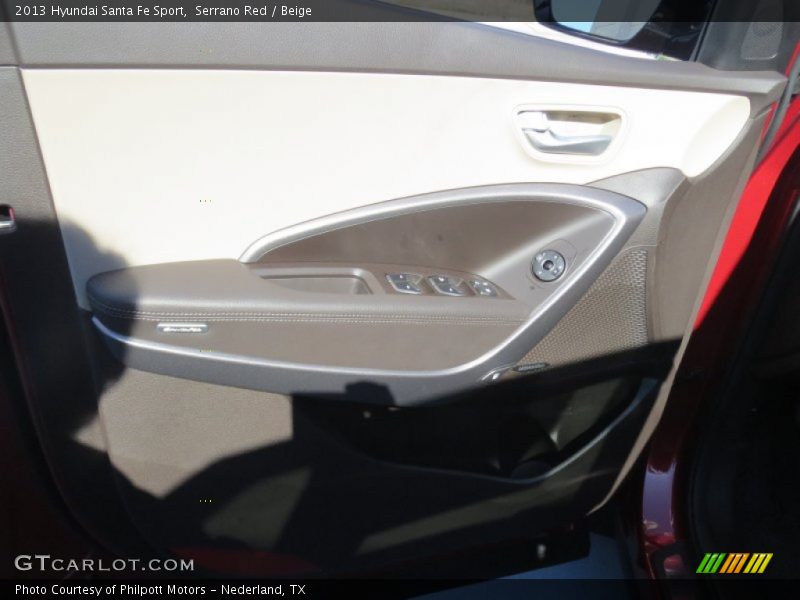 Serrano Red / Beige 2013 Hyundai Santa Fe Sport