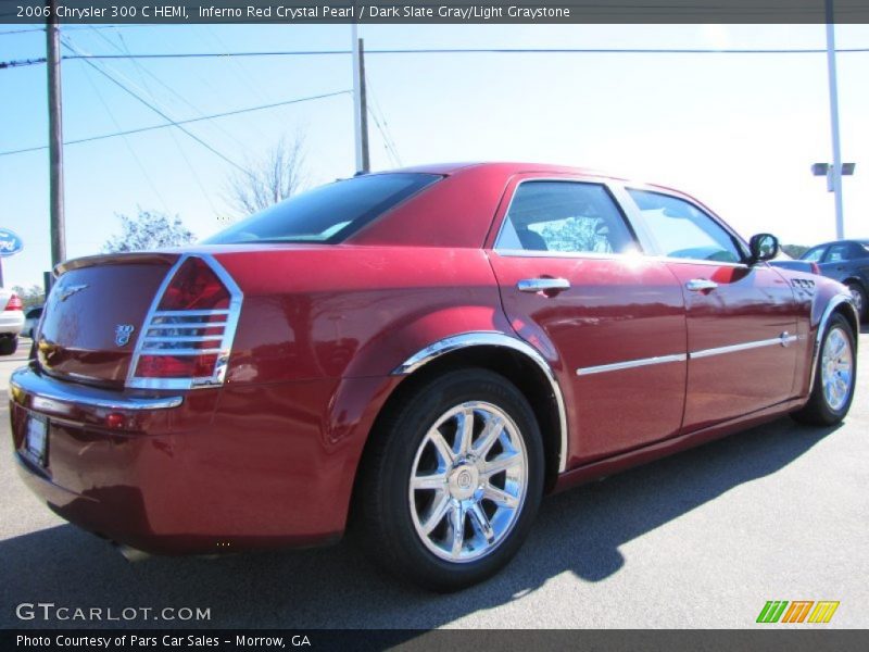 Inferno Red Crystal Pearl / Dark Slate Gray/Light Graystone 2006 Chrysler 300 C HEMI
