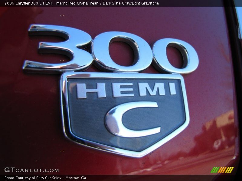 Inferno Red Crystal Pearl / Dark Slate Gray/Light Graystone 2006 Chrysler 300 C HEMI