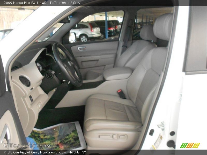 Taffeta White / Gray 2009 Honda Pilot EX-L 4WD