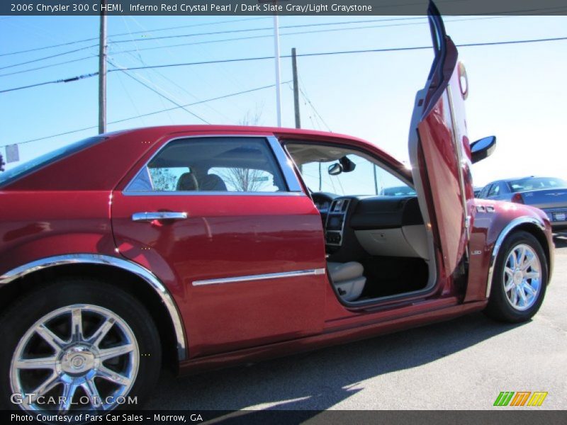 Inferno Red Crystal Pearl / Dark Slate Gray/Light Graystone 2006 Chrysler 300 C HEMI