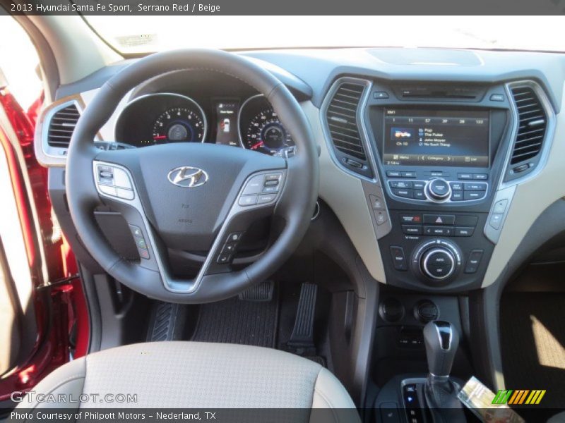 Serrano Red / Beige 2013 Hyundai Santa Fe Sport