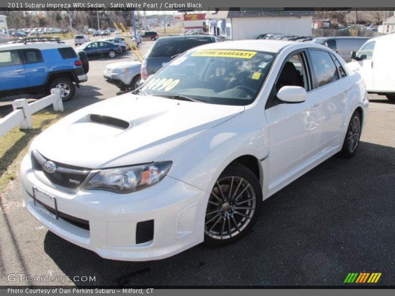 Satin White Pearl / Carbon Black 2011 Subaru Impreza WRX Sedan