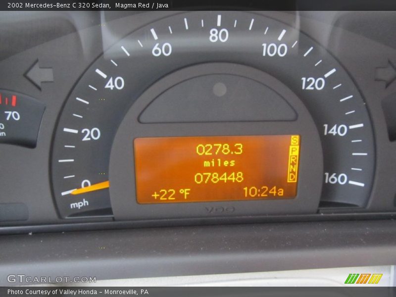 Magma Red / Java 2002 Mercedes-Benz C 320 Sedan