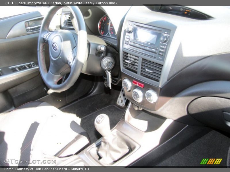 Satin White Pearl / Carbon Black 2011 Subaru Impreza WRX Sedan
