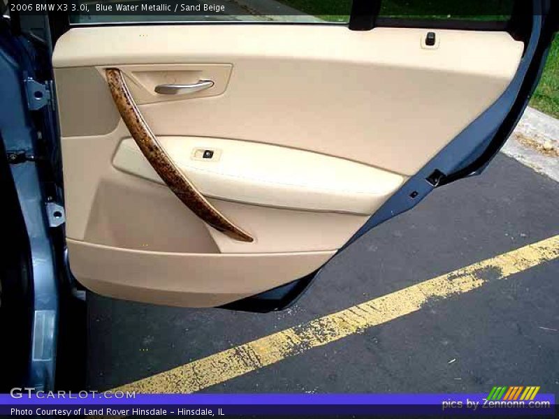 Blue Water Metallic / Sand Beige 2006 BMW X3 3.0i