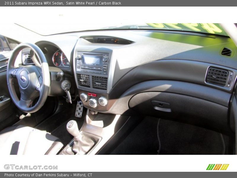Satin White Pearl / Carbon Black 2011 Subaru Impreza WRX Sedan