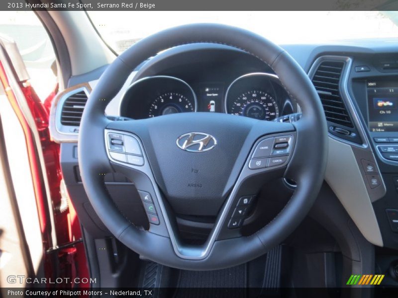 Serrano Red / Beige 2013 Hyundai Santa Fe Sport