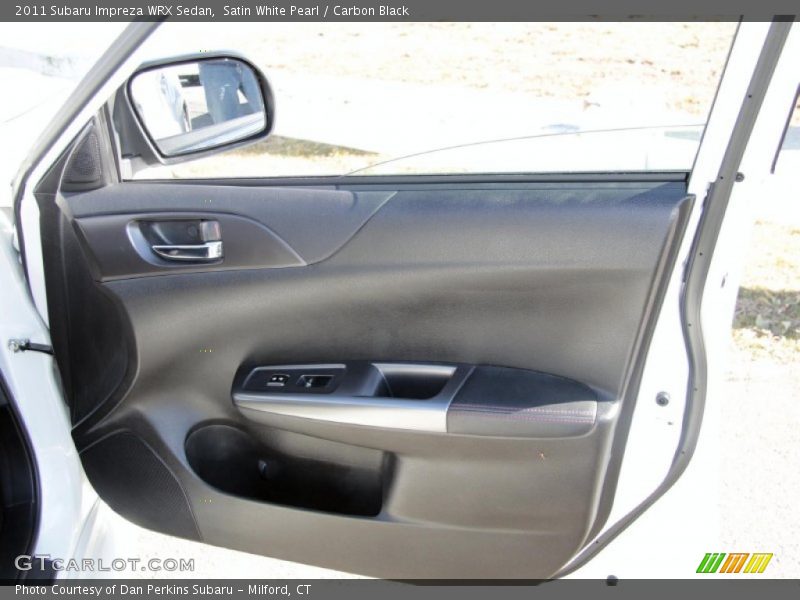 Satin White Pearl / Carbon Black 2011 Subaru Impreza WRX Sedan