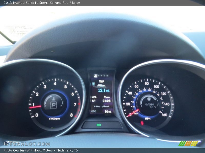 Serrano Red / Beige 2013 Hyundai Santa Fe Sport