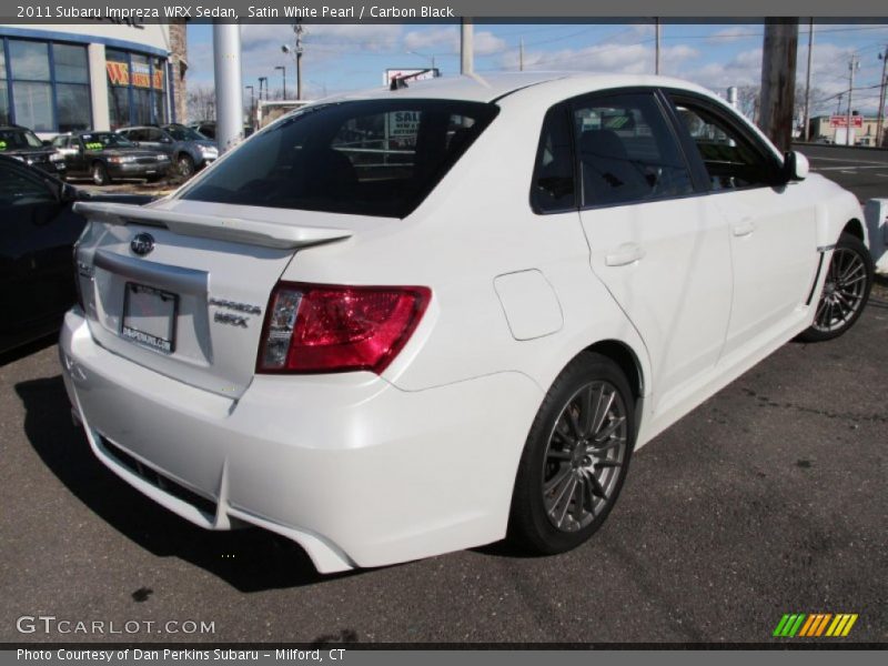 Satin White Pearl / Carbon Black 2011 Subaru Impreza WRX Sedan
