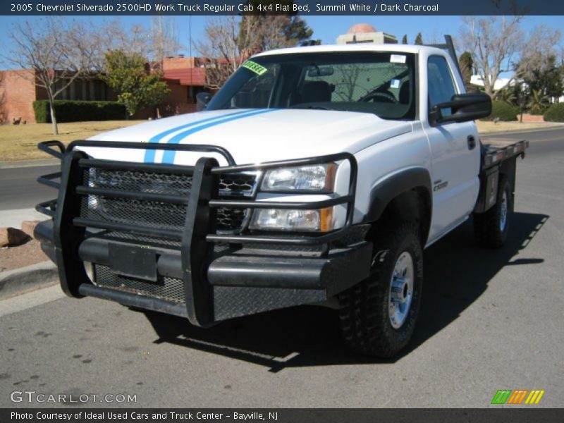 Summit White / Dark Charcoal 2005 Chevrolet Silverado 2500HD Work Truck Regular Cab 4x4 Flat Bed