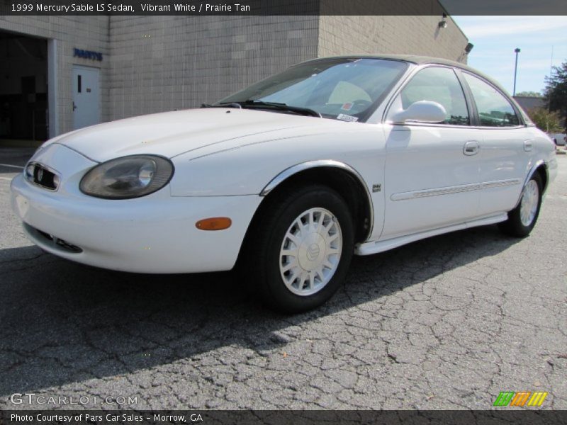 Vibrant White / Prairie Tan 1999 Mercury Sable LS Sedan