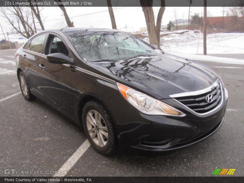 Midnight Black / Gray 2011 Hyundai Sonata GLS