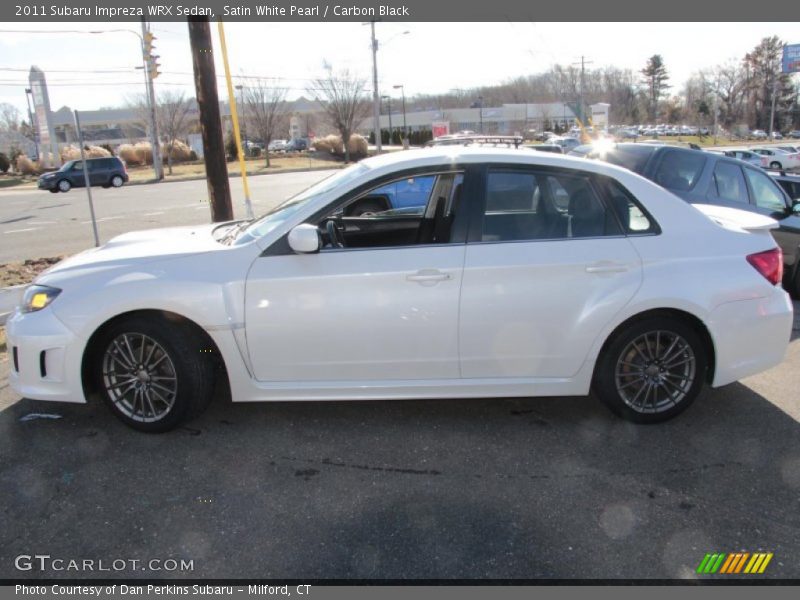 Satin White Pearl / Carbon Black 2011 Subaru Impreza WRX Sedan