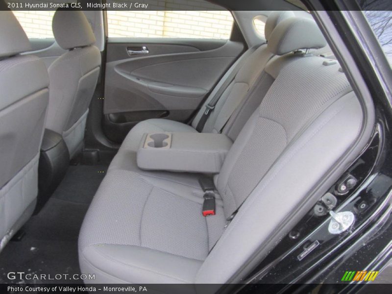 Midnight Black / Gray 2011 Hyundai Sonata GLS